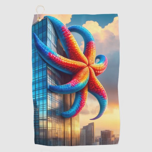 Starfish Art Golfhanddoek (Voorkant)