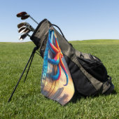 Starfish Art Golfhanddoek (Groen)