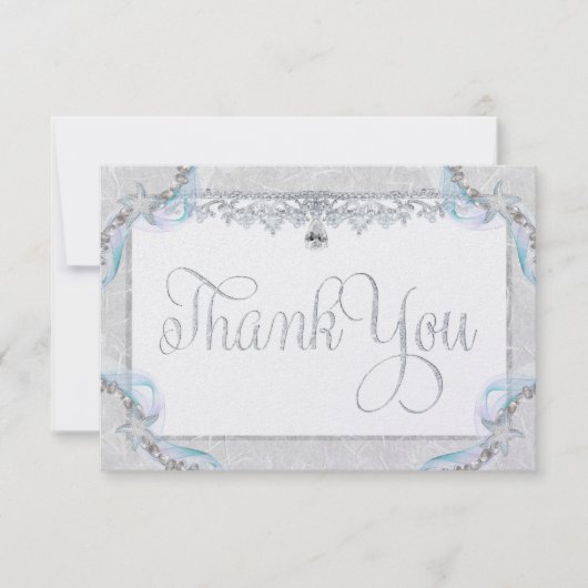 Starfish Beach bruiloft Hartelijk dank Bedankkaart (Voorkant)