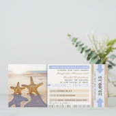 starfish beach carte d'embarquement mariage invita (Debout devant)