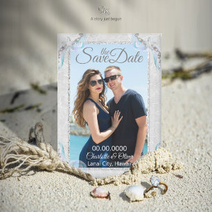 Starfish Beach Dream bruiloft foto magneet