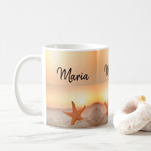 Starfish Beach Mug (Avec donut)