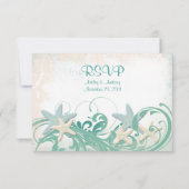Starfish Beach of Destination Wedding antwoordkaar RSVP Kaartje (Achterkant)
