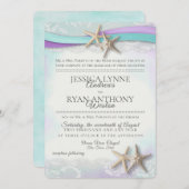 Starfish Beach Orchid en Turquoise Kaart (Voorkant / Achterkant)