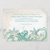 Starfish Beach ou Destination Wedding Invitation (Devant / Derrière)