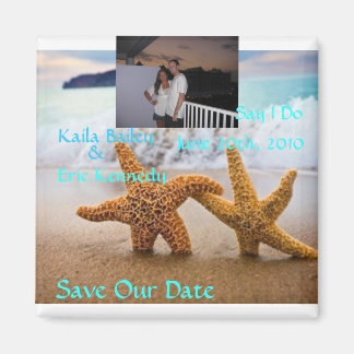 Starfish Beach Save the Date Fotomagneet Magneet