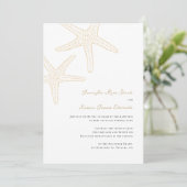 Starfish Beach Wedding Kaart (Staand voorkant)