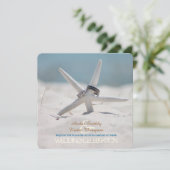 Starfish Beach Wedding Kaart (Staand voorkant)