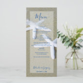 Starfish Beach Wedding Menu (Staand voorkant)