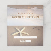 Starfish Beach Wedding Place kaarten (Buitenkant ongevouwen)