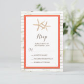Starfish Blanchis Wood Beach Wedding RSVP (Debout devant)