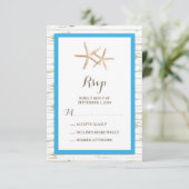 Starfish Blanchis Wood Beach Wedding RSVP (Debout devant)