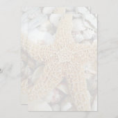 Starfish Blank Strand Wedding Fan Programma Papier (Voorkant / Achterkant)