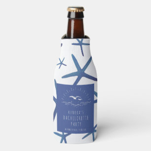 Starfish Blue Beach Bachelorette party Favor Flesjeskoeler