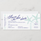Starfish Boarding Pass Plage Enregistrer la carte  (Devant)