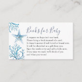 Starfish Book Pour Baby Invitation Carte Boîtier (Devant)