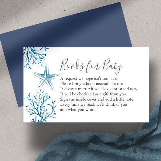 Starfish Book Pour Baby Invitation Carte Boîtier