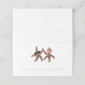 Starfish Bride et Groom Escort Plaque Cartes (Extérieur déplié)