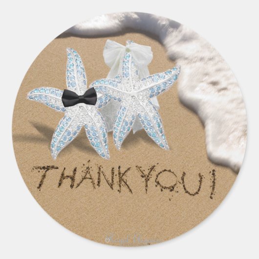 Starfish bruid bruidegom Sticker (Voorkant)