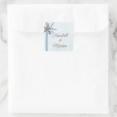 Starfish bruiloft paar strand thema Sticker (Tas)