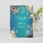 Starfish bruiloft RECEPT personaliseren Kaart (Staand voorkant)