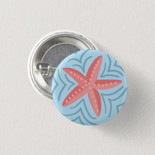 Starfish Button (Voorkant /achterkant)