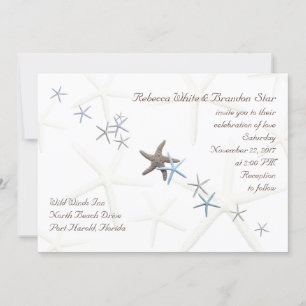 Starfish Celebration of Love Designer Wedding Kaart