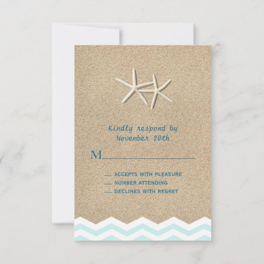 Starfish Chevron RSVP (Dos)