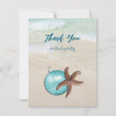 Starfish Christmas Hospitality Dank u kaart (Voorkant)