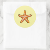 Starfish Classic Round Sticker (Tas)