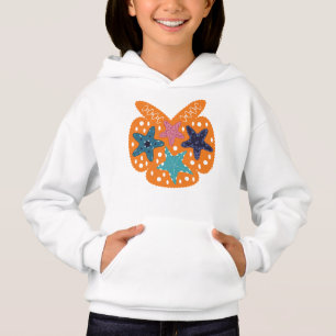 Starfish coloré avec arrière - plan de couleur ora