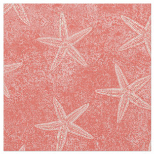 Starfish Coral roze Stof