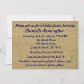 Starfish Couple Bridal Shower Invitation Kaart (Achterkant)