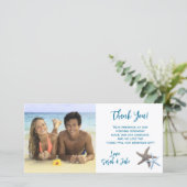 Starfish Couple Mariage Photo Merci Cartes (Debout devant)