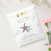 Starfish Couple White Beach bruiloft Bedankzakje (Gezegeld)