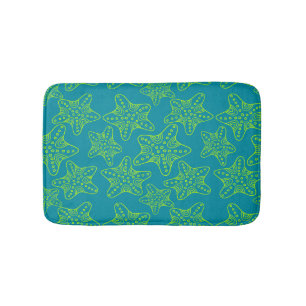 Starfish Crowd Pattern Badmat