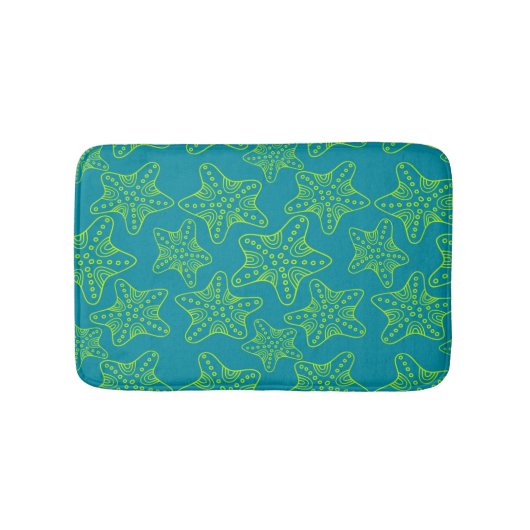 Starfish Crowd Pattern Badmat (Voorkant)