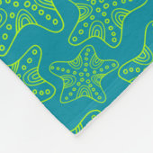 Starfish Crowd Pattern Fleece Deken (Hoek)