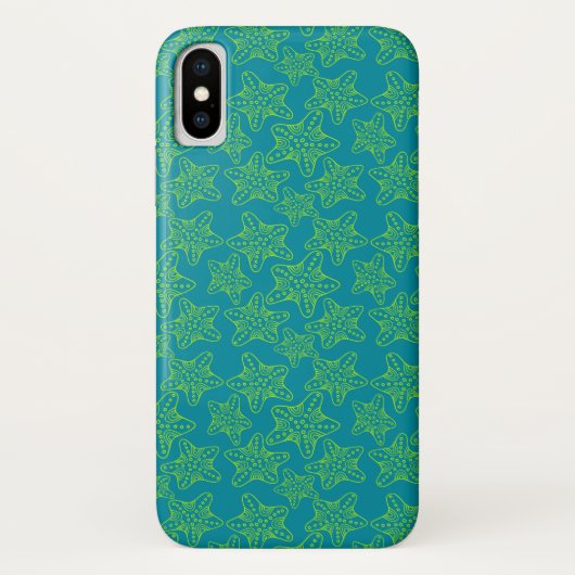 Starfish Crowd Pattern | Monogram Case-Mate iPhone Case (Achterkant)