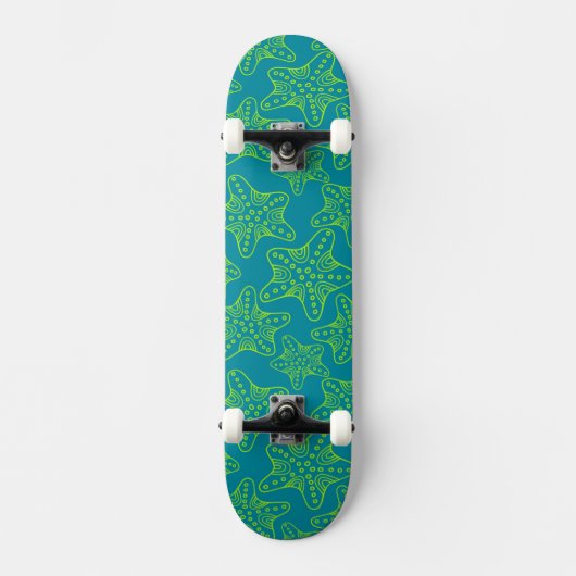 Starfish Crowd Pattern Skateboard (Voorkant)