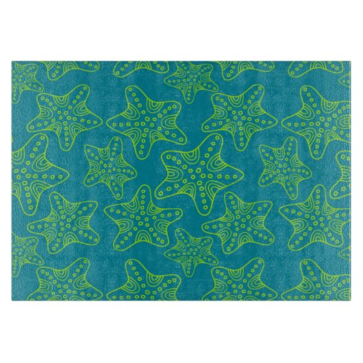 Starfish Crowd Pattern Snijplank (Voorkant)