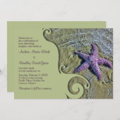 Starfish Destination ou Beach Wedding Invitation (Devant / Derrière)