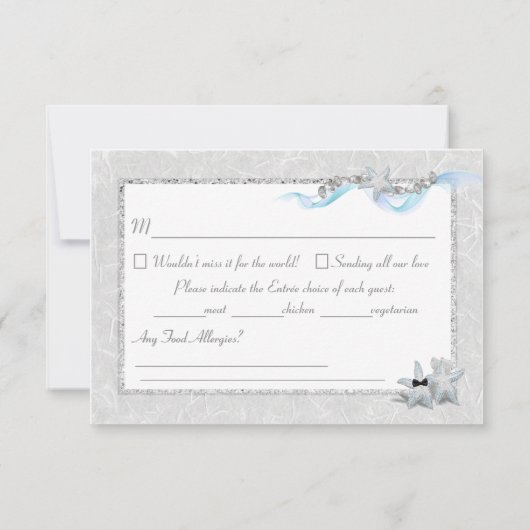 Starfish & Diamonds Response Kaart (Achterkant)