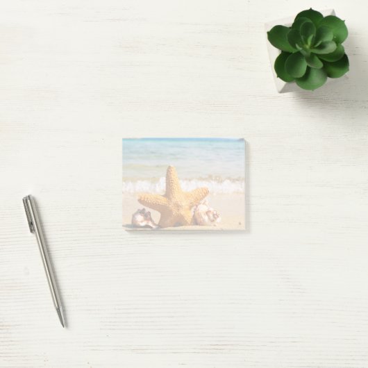 Starfish en Seashells op de strand Post-it® Notes (Kantoor)