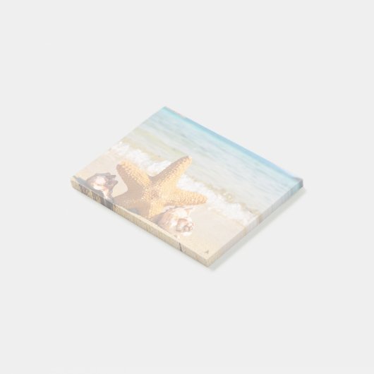Starfish en Seashells op de strand Post-it® Notes (Schuin)