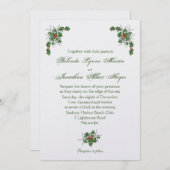 Starfish et Holly White Ice Faire-part de mariage (Devant / Derrière)