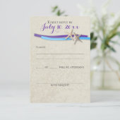 Starfish et Ribbon D Purple Blue Beach Réponse (Debout devant)