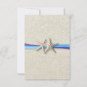 Starfish et Ribbon D Purple Blue Beach Réponse (Dos)