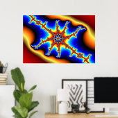 Starfish - Fractal Poster (Thuiskantoor)