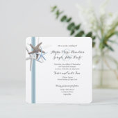 Starfish Gathering Wedden and Reception Kaart (Staand voorkant)